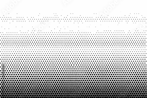 Принти на полотні Halftone Gradient Pattern With Fading Dots On White Background