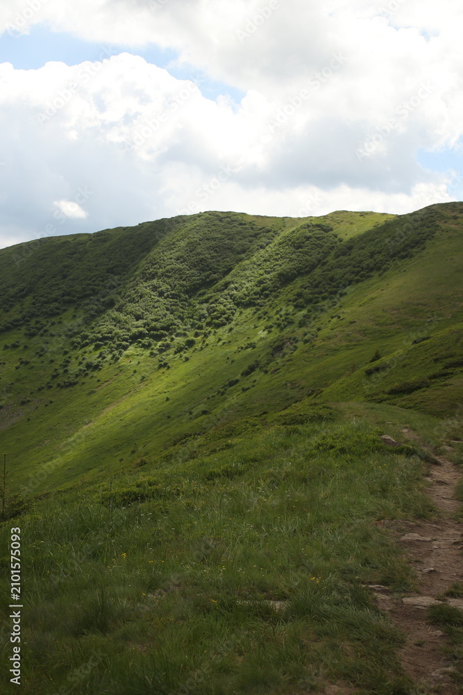 Fototapeta premium mountain landscape with blue sky