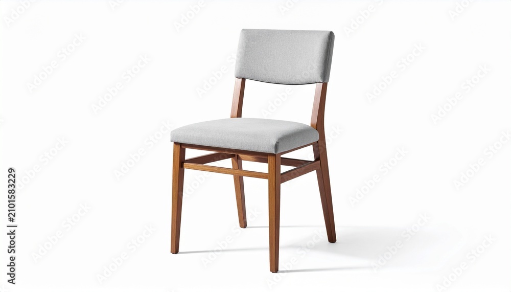 Fototapeta premium Mid‑century modern upholstered chair design