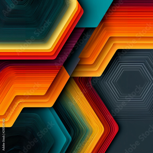 multicolor effect technology banner with glowing lights, abstract futuristic multicolor gradient background, colorful digital technology backdrop with vibrant glowing light effects