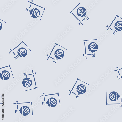 Bild auf Leinwand pharmacology pharmacist glyph vector seamless pattern