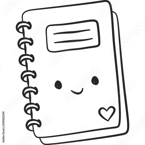 Cute Notebook Doodle Icon