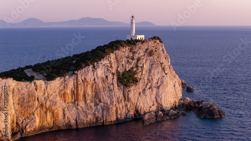 Schilderij op canvas Cape Lefkada Lighthhouse, Lefkada Island, Greece