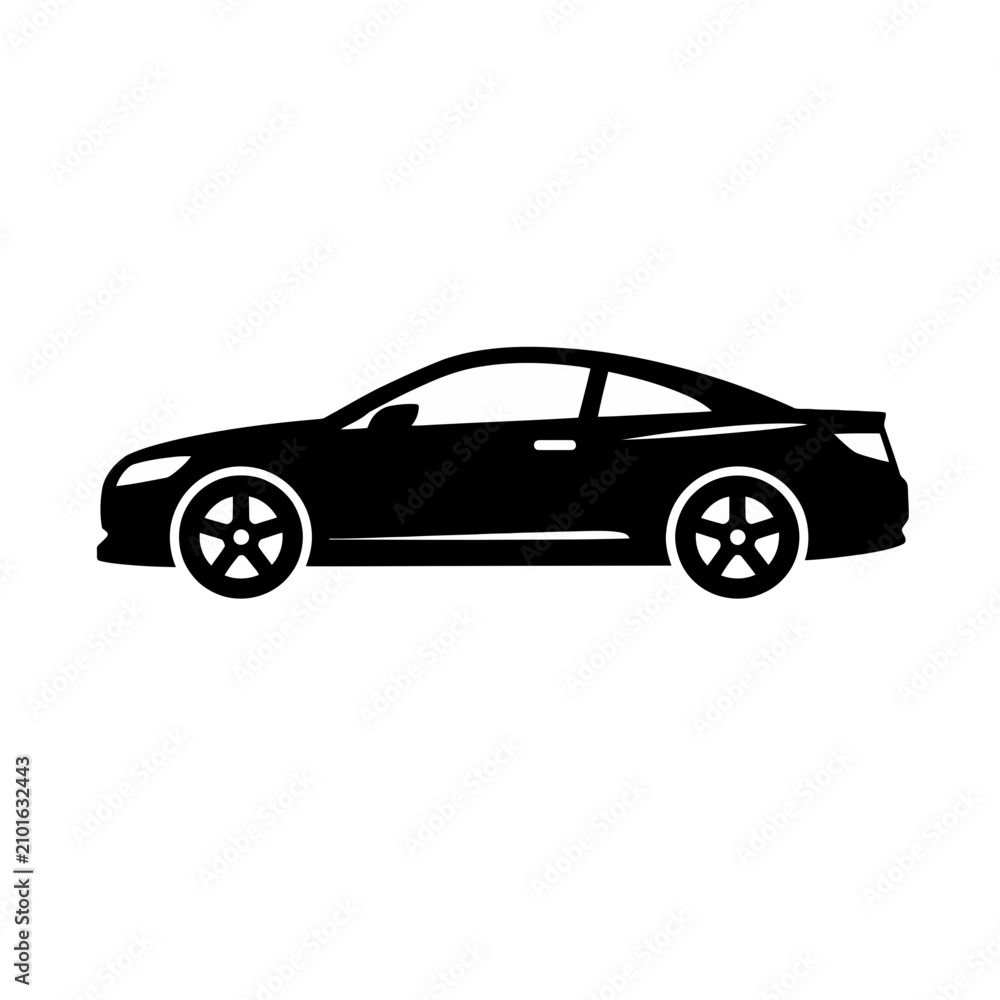 Naklejka premium Car Silhouette.