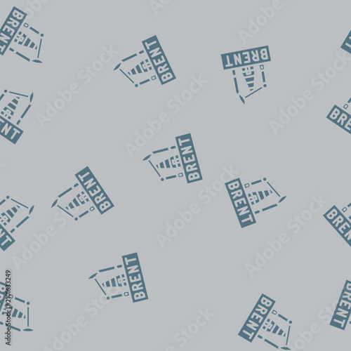 Fotografía brent crudeoil industry glyph vector seamless pattern