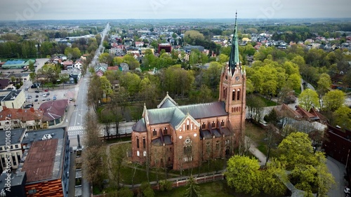 Photos Gothic Revival architecture characterized by red brick and a tall spire marks the Church of the Assumption of the Blessed Virgin Mary in Palanga, Lithuania