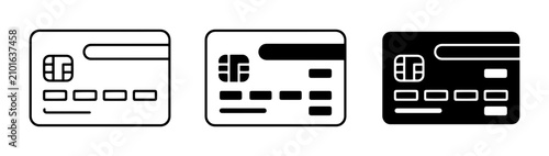 Photos Credit Card Icons Set: Payment, Finance, and Transaction Symbols