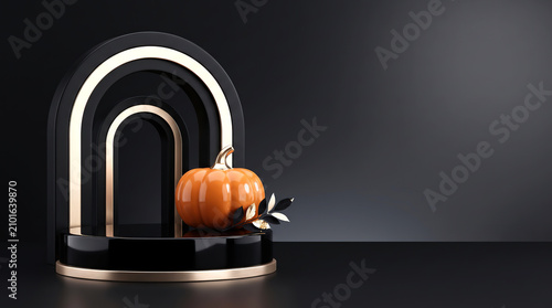 Luxury Podium Halloween Background with Premium Display