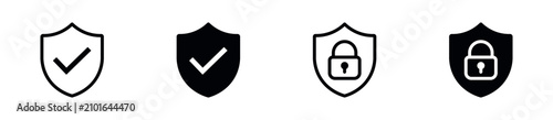 Foto Security Shield Icon Set