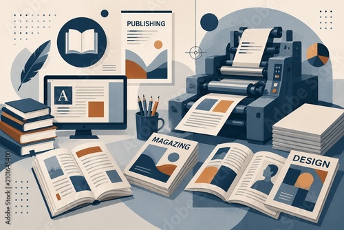 Publishing Workflow Featuring Book Printing, Magazine Production, Editorial Design, Creative Collaboration