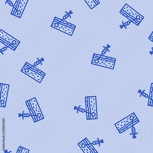 Εκτύπωση καμβά biopsy cancer treatment line seamless pattern biopsy cancer treatment thin line