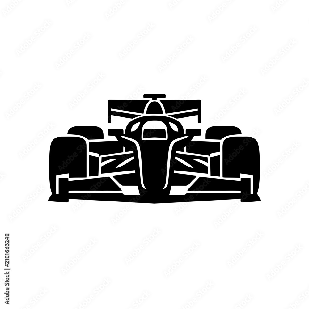 Obraz premium Formula 1 Car Silhouette