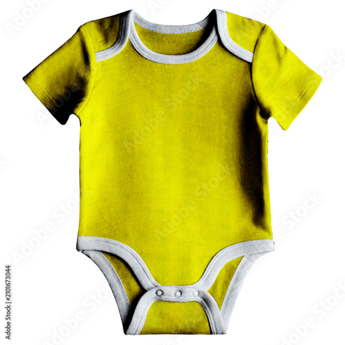 Foto This Cutie Baby Cloth Mockup In Vibrant Yellow Color Is Super User Friendly, Making It A Breeze To Edit And Customize