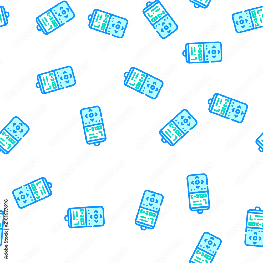 Fototapeta premium shutter release remote control vector seamless pattern shutter release remote control sign illustration