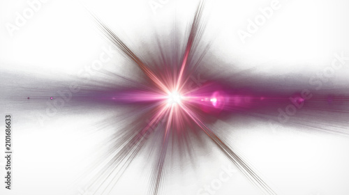 Vibrant light bursts from a central glow