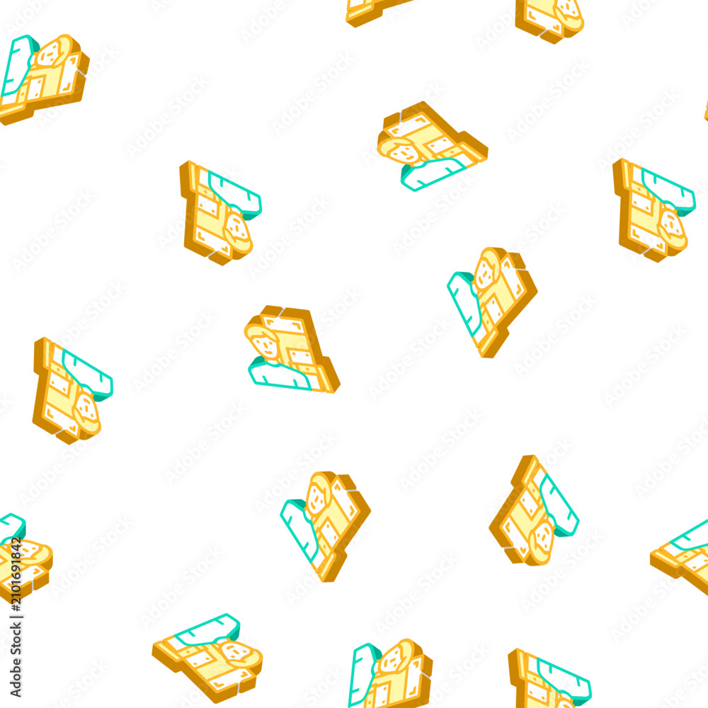 Obraz premium furniture assembler isometric seamless pattern. furniture assembler sign illustration