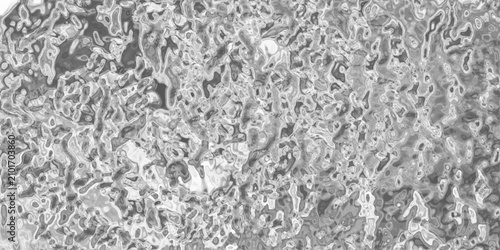 Monochromatic Abstract Liquid Metal Texture with Swirling Organic Patterns and Reflective Surface silver