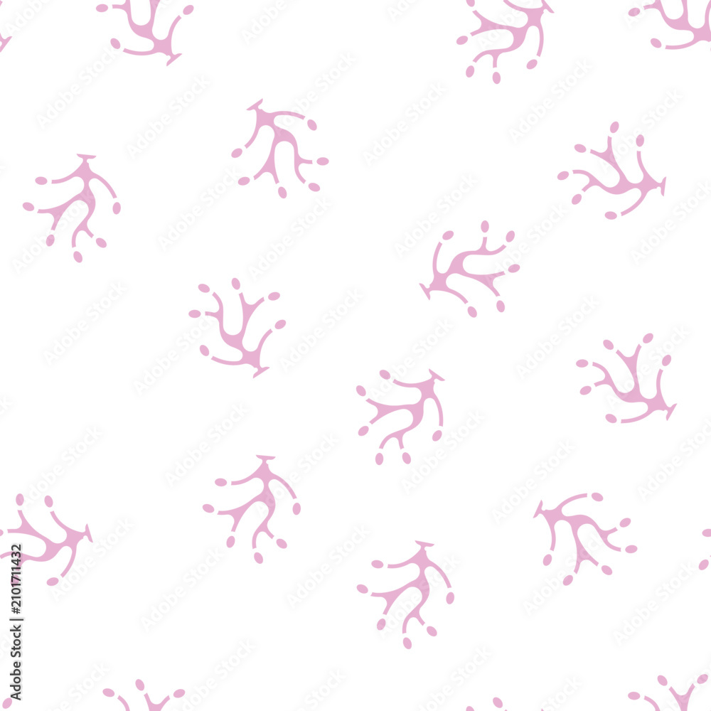 Obraz premium pelvetia grooved seaweed glyph vector seamless pattern. pelvetia grooved seaweed signthin illustration