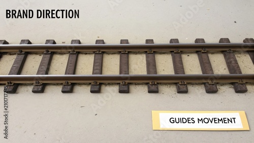 Railroad Tracks Symbolizing Guidance and Direction for Movement in Transportation Industry Conceptual Image