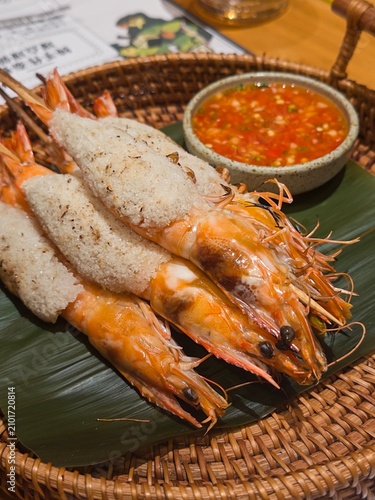 Thai Cuisine - Lemongrass Salt-Baked Shrimp