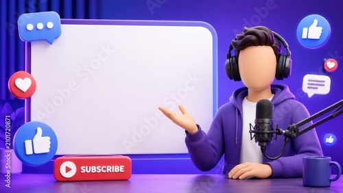 Young Creator Streaming on Social Media