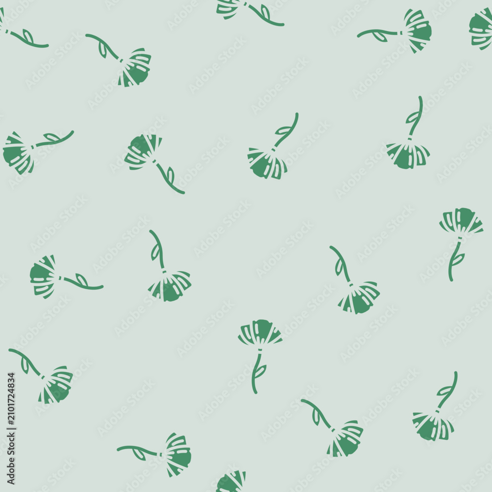 Obraz premium flower tattoo art vintage glyph vector seamless pattern. flower tattoo art vintage thin illustration