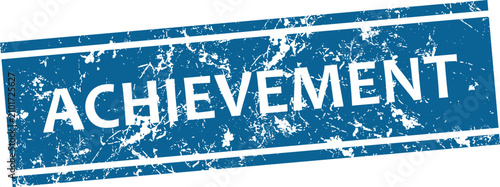 Red achievement stamp with stars recognition and success symbol for certificates and reports