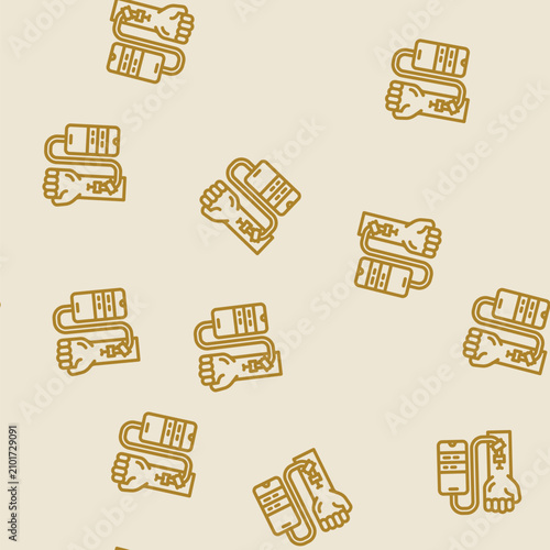 Foto tech junkie tech enthusiast line seamless pattern tech junkie tech enthusiast th