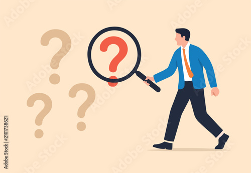 Quadro su tela Problem analysis or problem management, analyze or investigate for root cause or