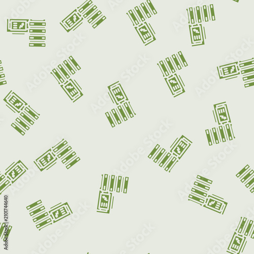 Fotografi redundant power supply data center glyph vector seamless pattern