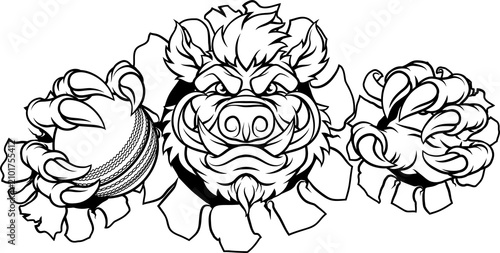 A wild boar, hog razorback ...