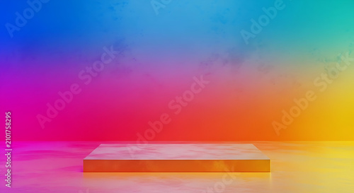 Abstract gradient background with warm sunset colors. Vibrant horizontal color transition for digital design and marketing.
