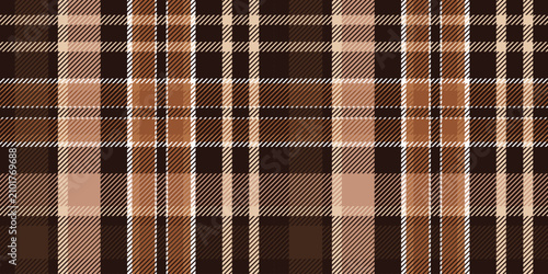 Fotografija Scottish tartan in shades of coffee and chocolate for fall fashion and textile d