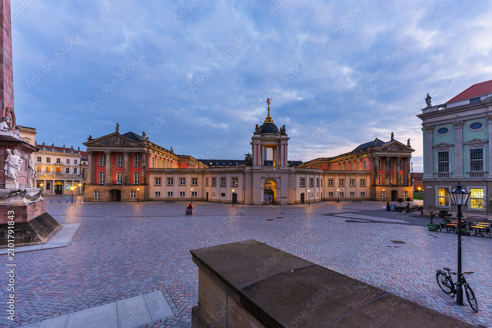 Obraz premium View of the Potsdam City Palace at the Alter Markt in Potsdam, Germany.