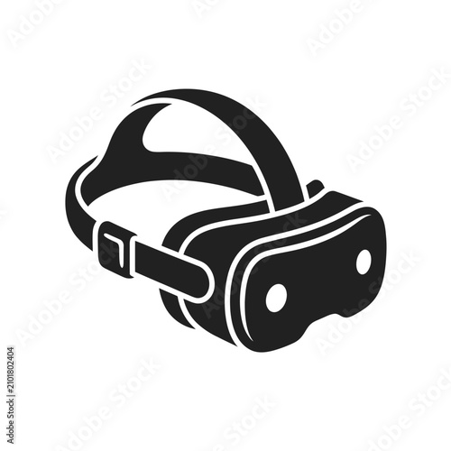 Virtual reality VR headset gaming gear icon