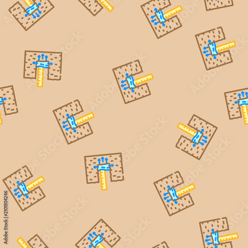 Принти на полотні soil percolation hydrogeologist vector seamless pattern soil percolation hydroge