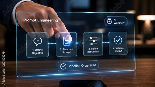 Prompt engineering workflow ai process for optimal output and pipeline organization