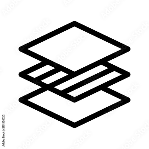 Software Stack Icon Vector Symbol Design Illustration