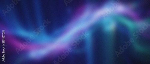 Fotografija Subtle grainy texture reveals fluid cosmic light undulations, blending profound indigo, soft magenta, and serene cyan hues