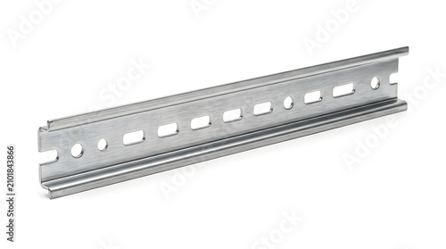 Industrial Din Rail Galvanized Abstract Visual Background with Clean Commercial Design Style Featuring Gradient, Texture, Wallpaper with Digital