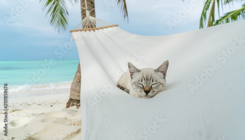 昼寝する猫