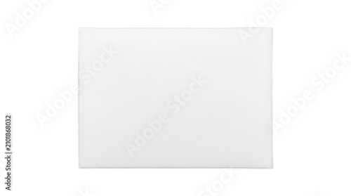Blank White Square Against A Pure White Background Ideal For Design And Graphics