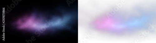 Fotografía Colorful abstract swirl on transparent background that shows blend of soft pink