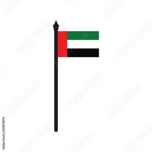 Cuadro en lienzo Illustration of the Palestinian flag