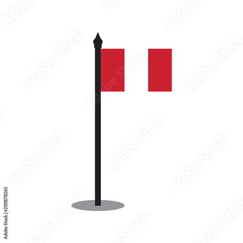 Fotografía Peruvian flag illustration