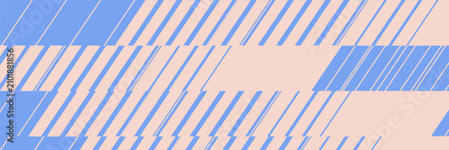 Geometric pattern with light blue and pale pink diagonal stripes.