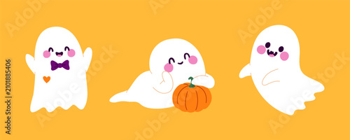 Картината върху платно Halloween ghost spooky cute phantom spirit