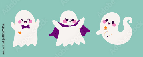 Konstfotografi Halloween ghost set