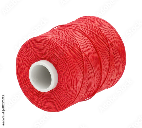 Cuadro en lienzo Crimson Sewing Thread Spool
