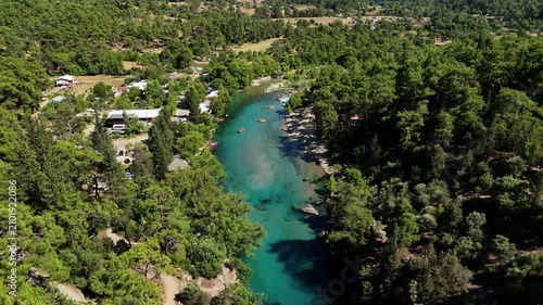 Oluk Bridge and Koprucay River in Manavgat Antalya Turkey